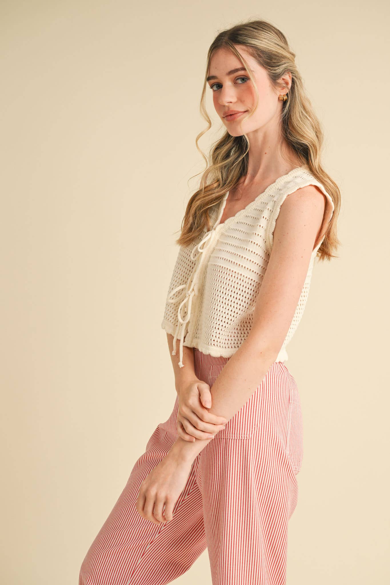 &MERCI – wholesale Tröjväst – Dam – TIE FRONT TRÖJVÄST MSW1087231