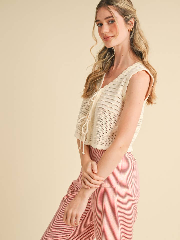 &MERCI – wholesale Tröjväst – Dam – TIE FRONT TRÖJVÄST MSW1087231