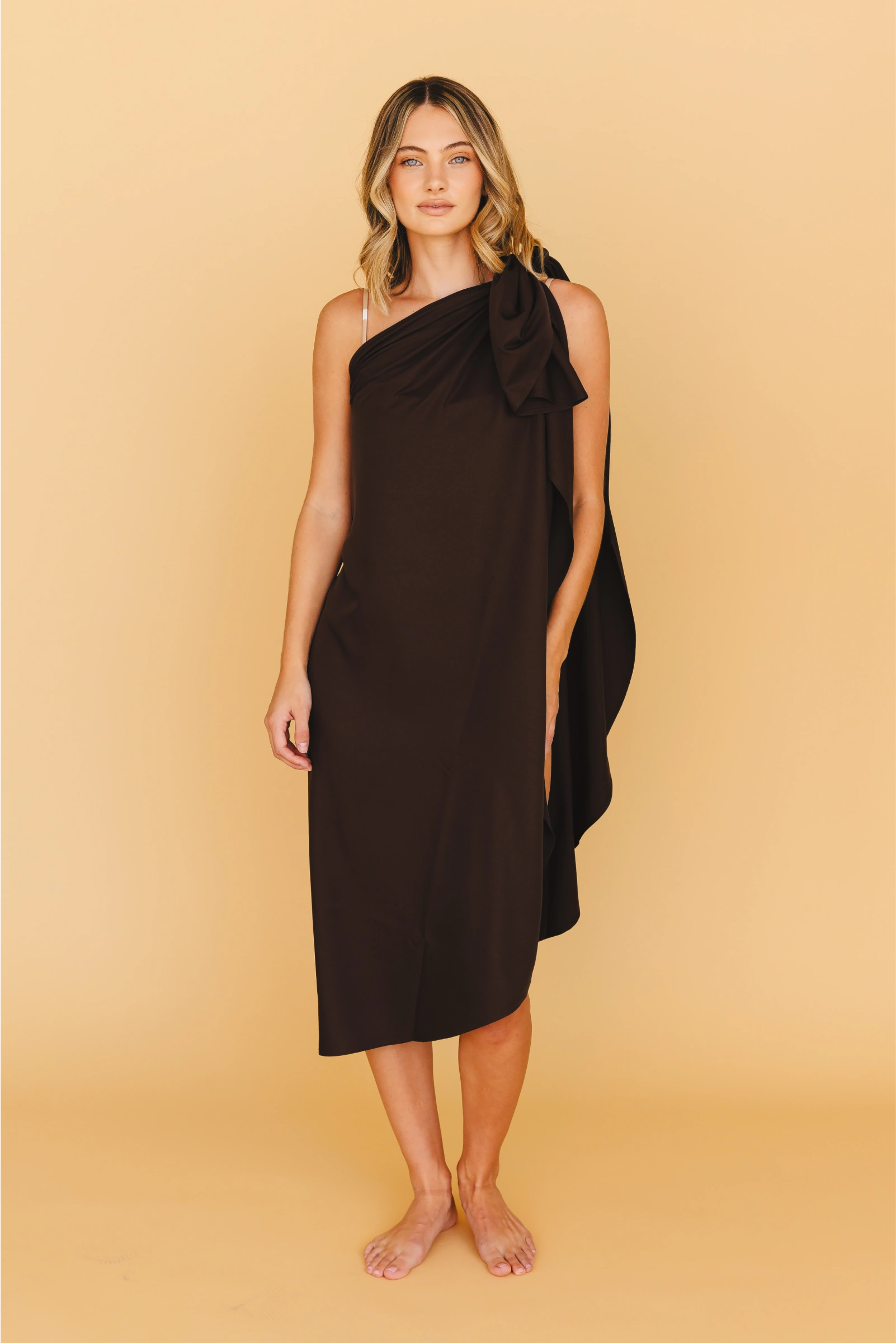 Tied Sunwear | UPF50+ Clothing - Wholesale Swim Cover Up - Women's - The Sunwrap in Brown2