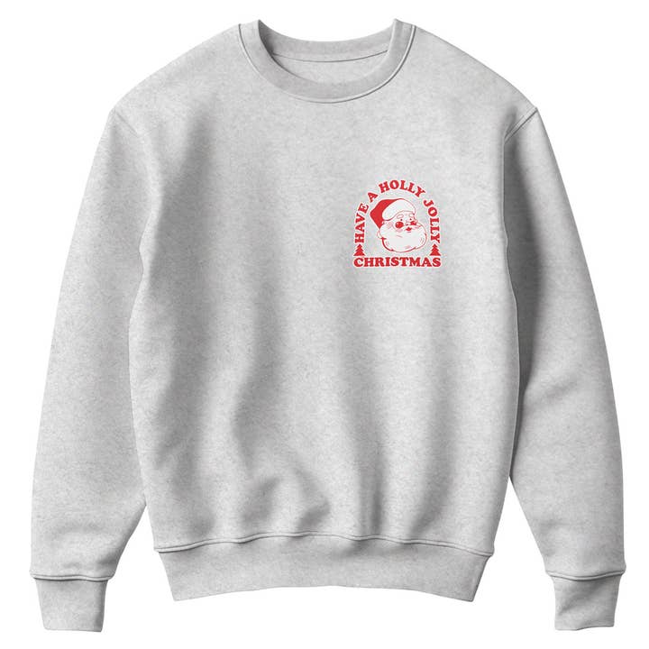 Fashion City - Wholesale Sweatshirt - Unisex - Have a Holly Jolly Christmas Fleece Sweatshirt