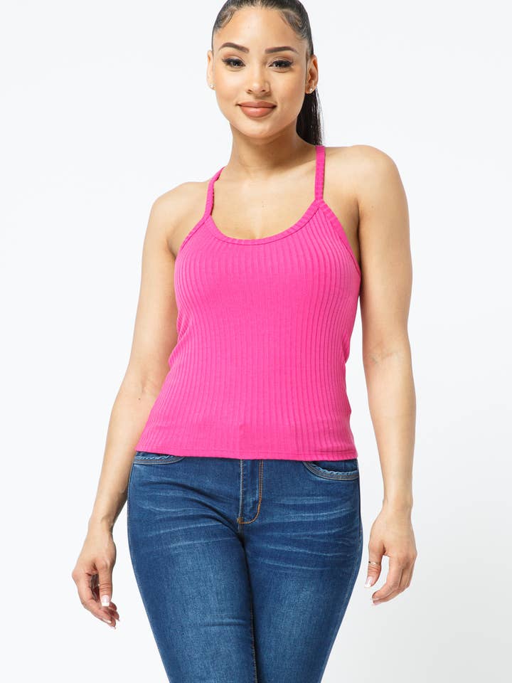 Julia by LoveJ - Wholesale Tank Top - Women's - Rib Racer Back Sleeveless Tank Top9