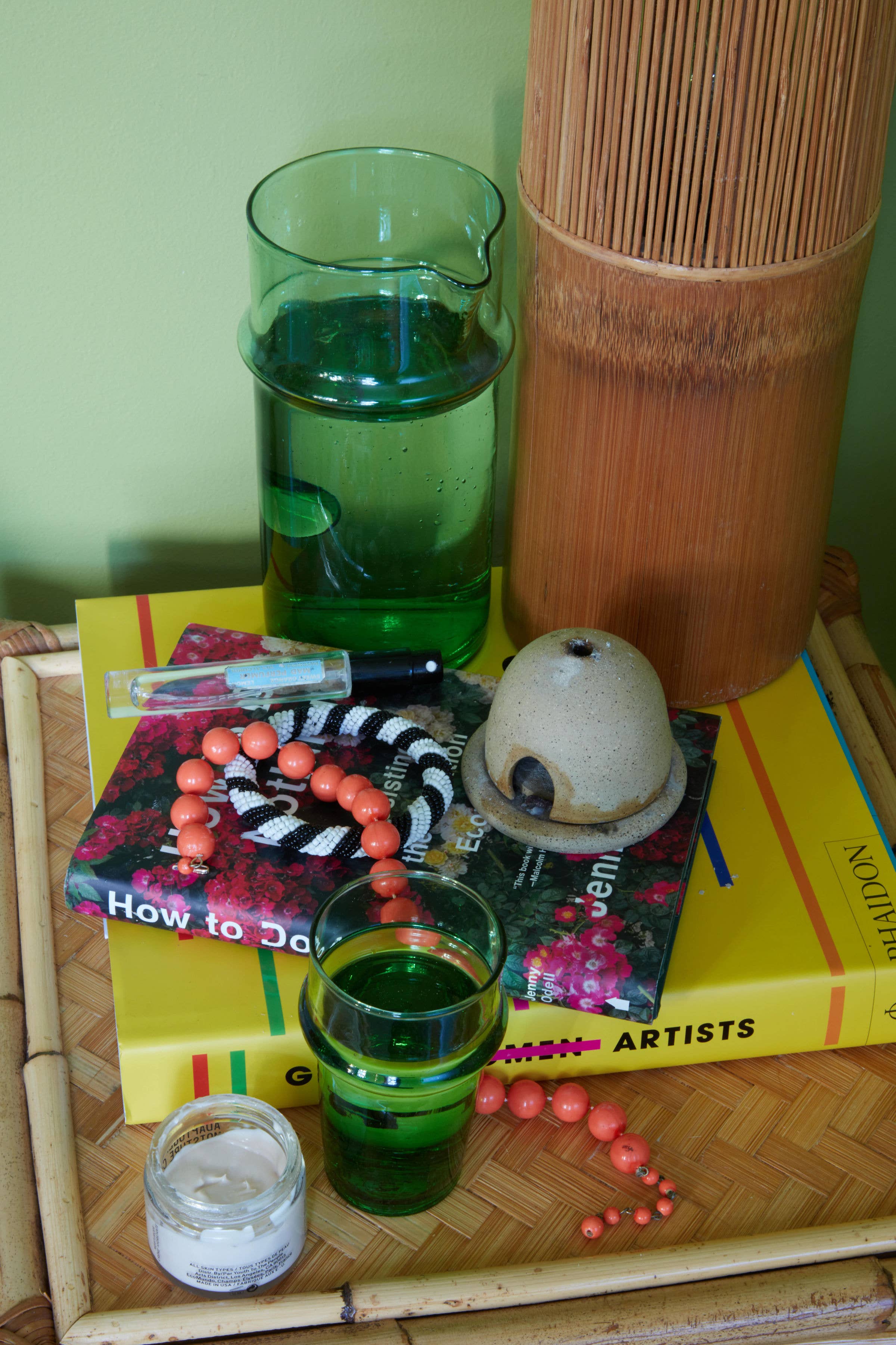 Voyage - Wholesale Drinking Glass/Cup - Moroccan Palm Green Beldi Glass (24)12