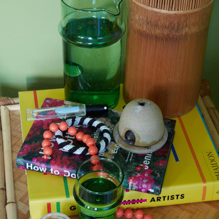 Voyage - Wholesale Drinking Glass/Cup - Moroccan Palm Green Beldi Glass (24)12