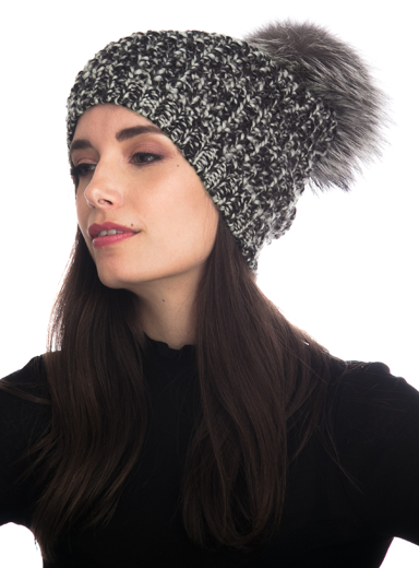 Kyi Kyi - Vente Bonnet – femme - Fourrure de renard classique - Couleurs de base20