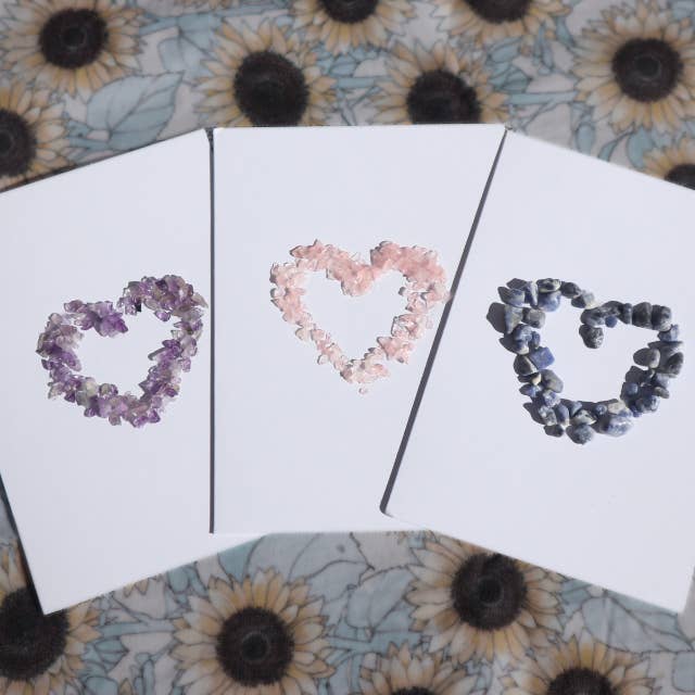 Crystal Greeting Card, Blank Cards with Envelopes for wholesale by Sunflower Hollows