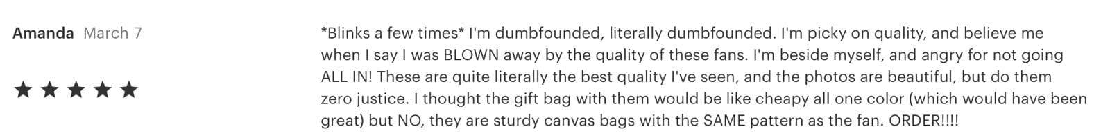 Neon We're All Mad Here - grote opvouwbare waaier met blacklighteffect voor groothandel op Faire1