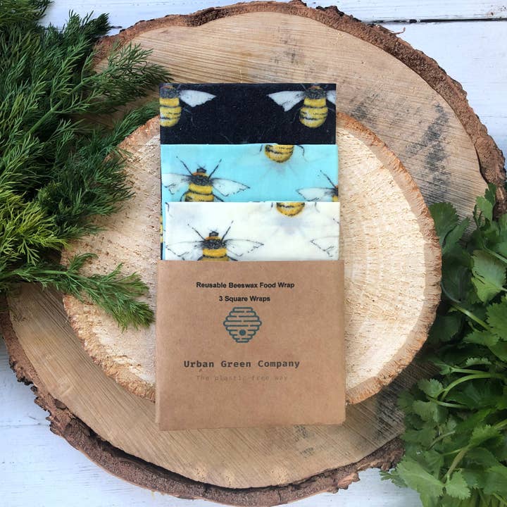 Urban Green Company - Wholesale Food storage wrap/bag - Beeswax -Assorted Square wraps3