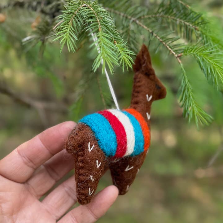 Lungta Imports - Wholesale Ornament - Hand-Felted Farm Animals Christmas Ornaments – Fair Trade 22