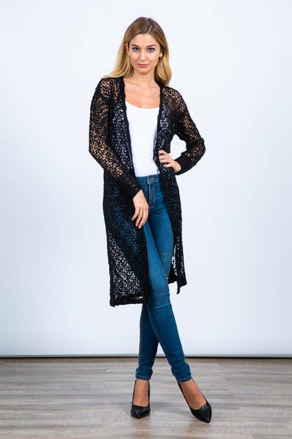 m and s longline cardigan