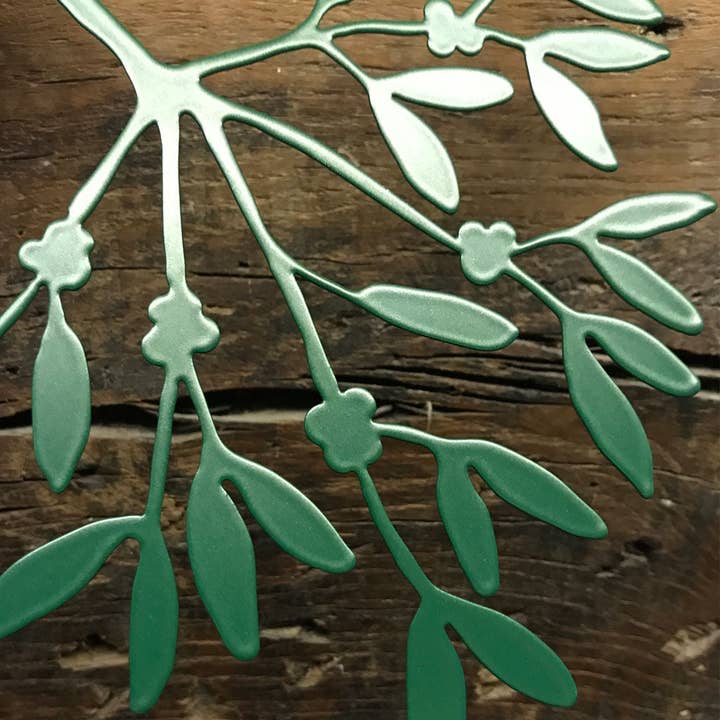 A Blackbird Sang - Wholesale Christmas Decoration - Christmas Decorations - Mistletoe - Three pieces in gold, silver, cream - metal1