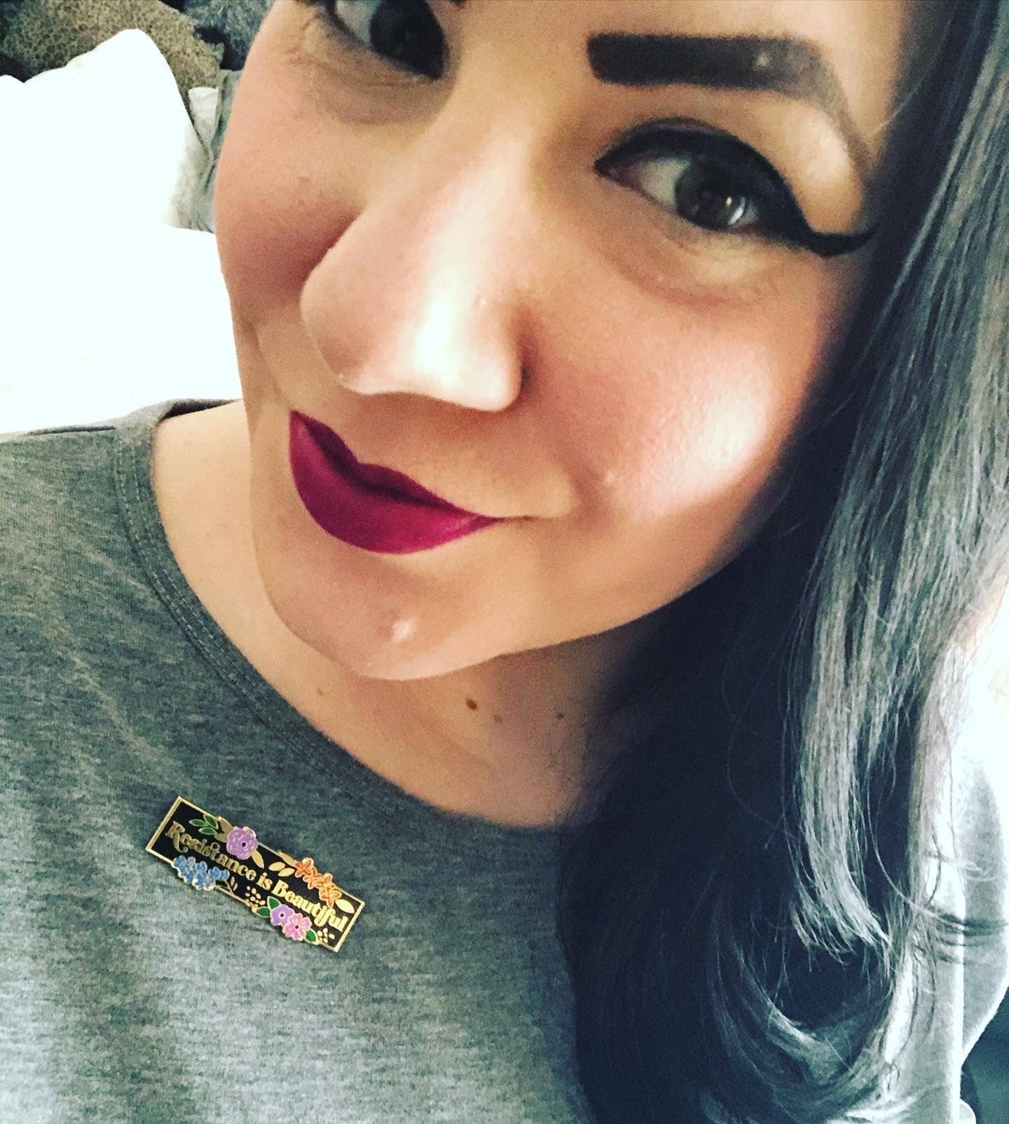 Dissent Pins - Wholesale Lapel Pin/Button - Resistance is Beautiful Pin2