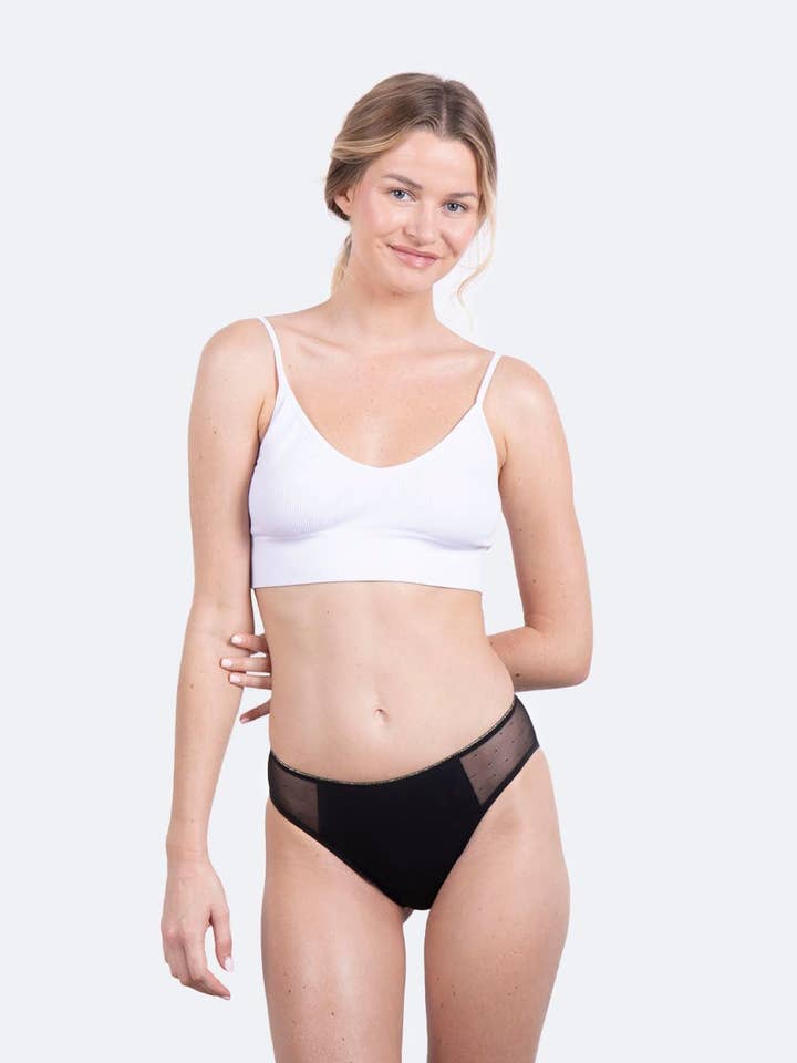 Cueca menstrual plumetis por atacado de Moodz