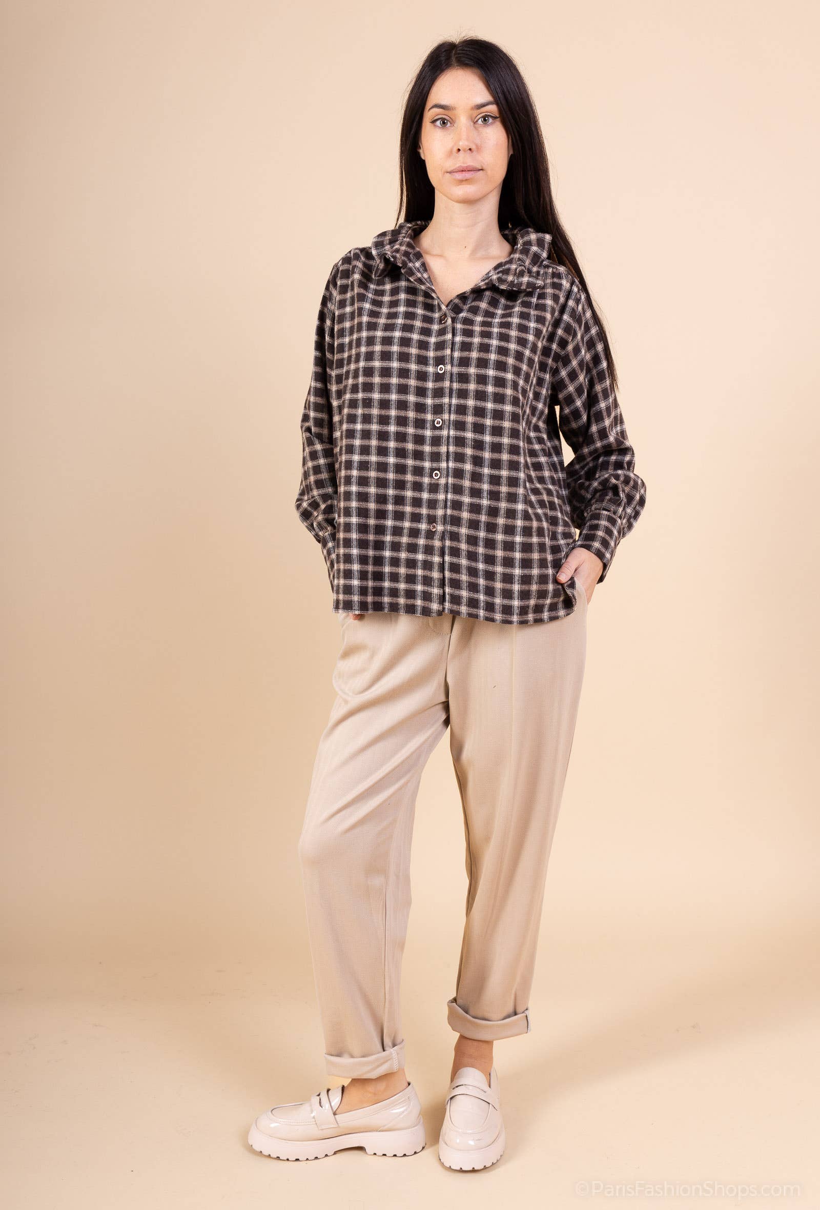 Mimi & Gogo - Wholesale Pants - Women's - Chevron Pattern Pants @2291_PaChevron9