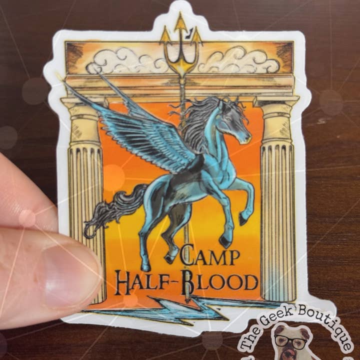 Autocollant en vinyle de 3” Camp Half Blood Mythologie grecque pour les amateurs de livres pour la vente par The Geek Boutique