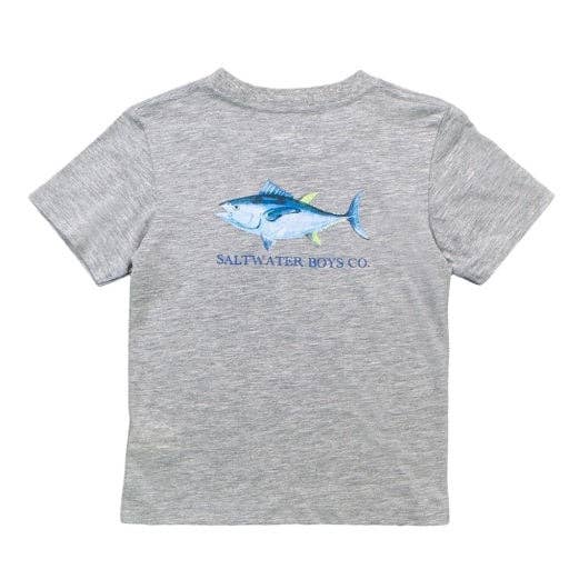 Grey Heather Tuna Graphic Tee for wholesale on Faire