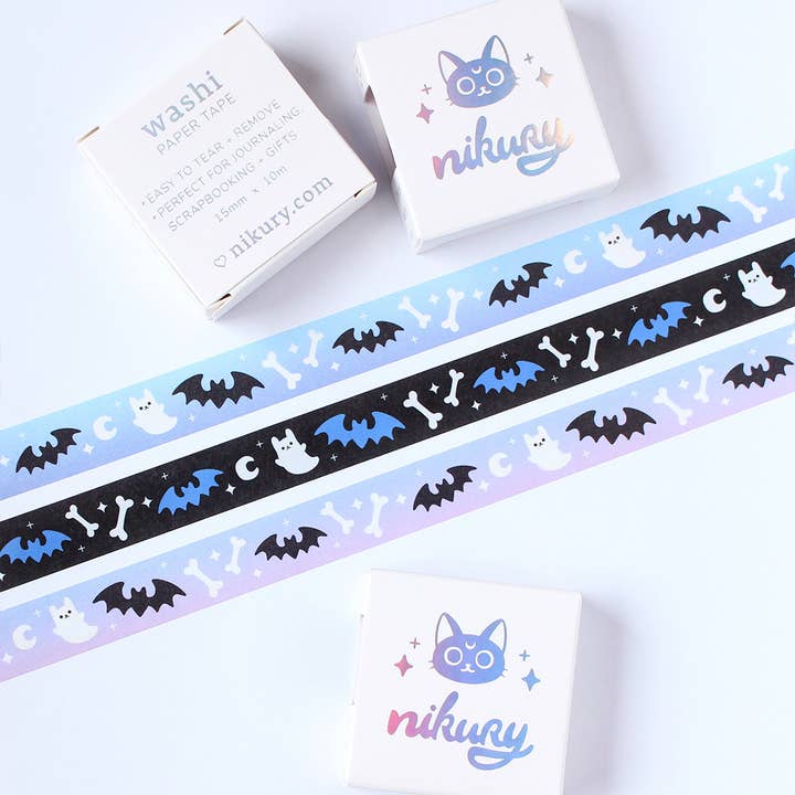 Spooky Cute Halloween Washi Tapes | 3 Different for wholesale by Nikury