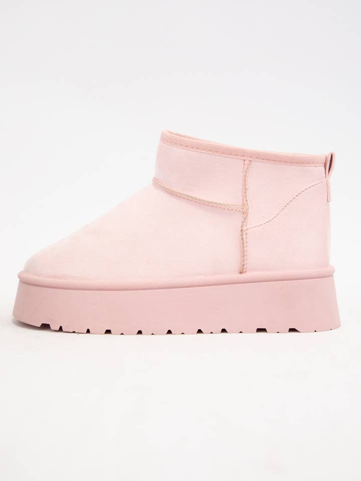 CCOCCI - Vente Bottines – femme - BOTTINES MINI À CHEVILLE EN SHERPA OAKLEE-01 PLATFORM1