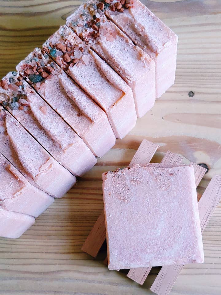 Sweet Citrus Salt Soap for wholesale by Rustic Glory Soap Company