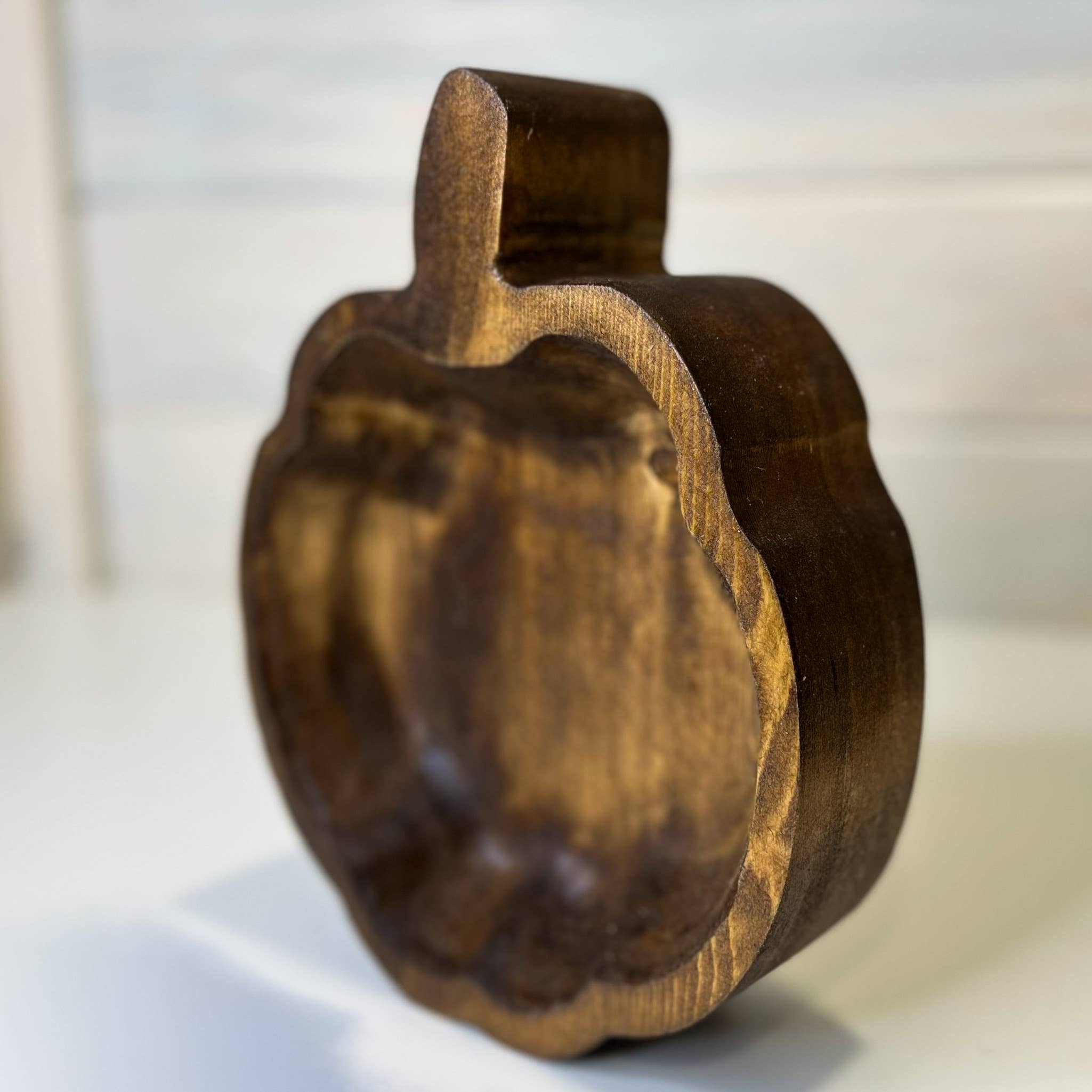 Wood Bowl Candle Supply - Wholesale Candle Holder - Pumpkin Farmhouse Safe Candle Ready Rustic Wood Dough Bowls1