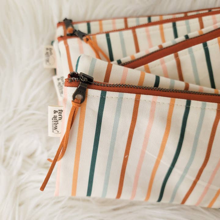 Fern & Arrow - Wholesale Wet Bag - Kids & Baby - Water Resistant PUL Wet / Dry Bag - Juliette Stripe2
