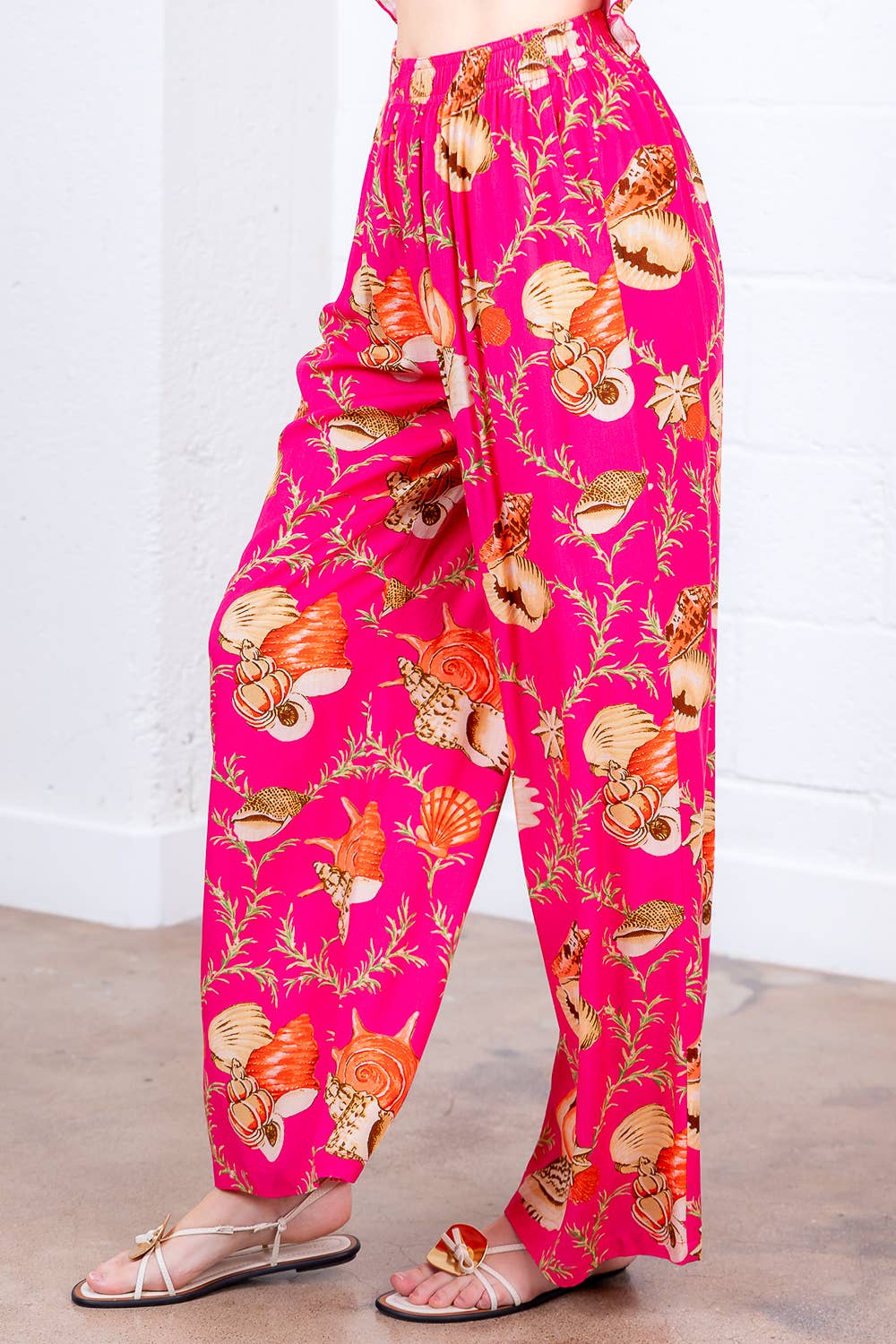 FELROZE HP35203T-LANGE RECHTE SOLIDE BANDERINGSBROEK voor groothandel op Faire1