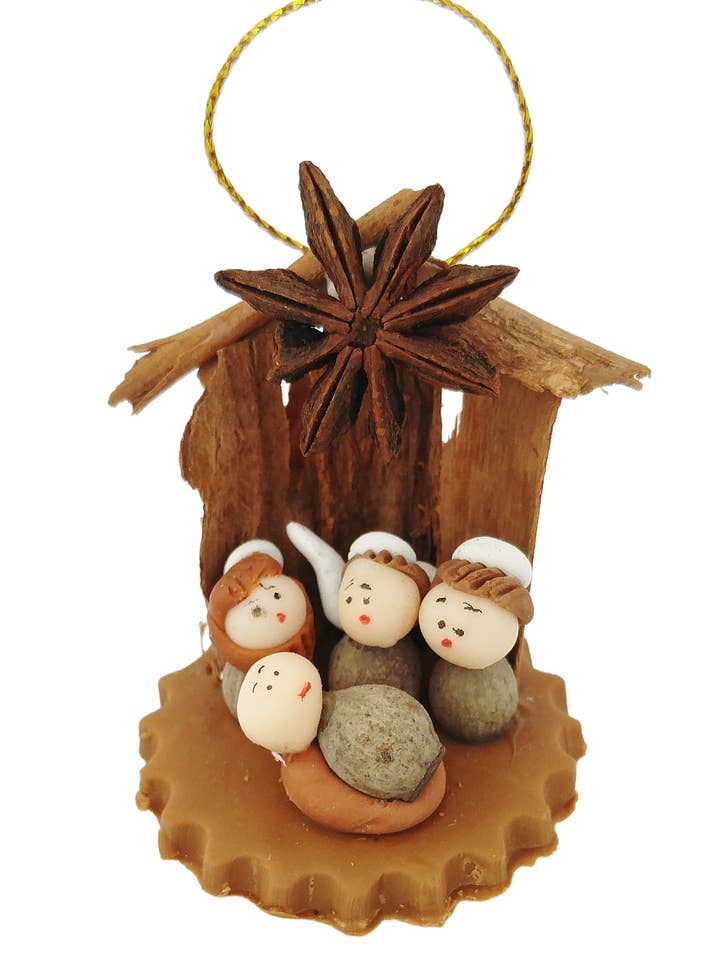 Marzapan Nativity Ornament for wholesale by Sedona Spirit