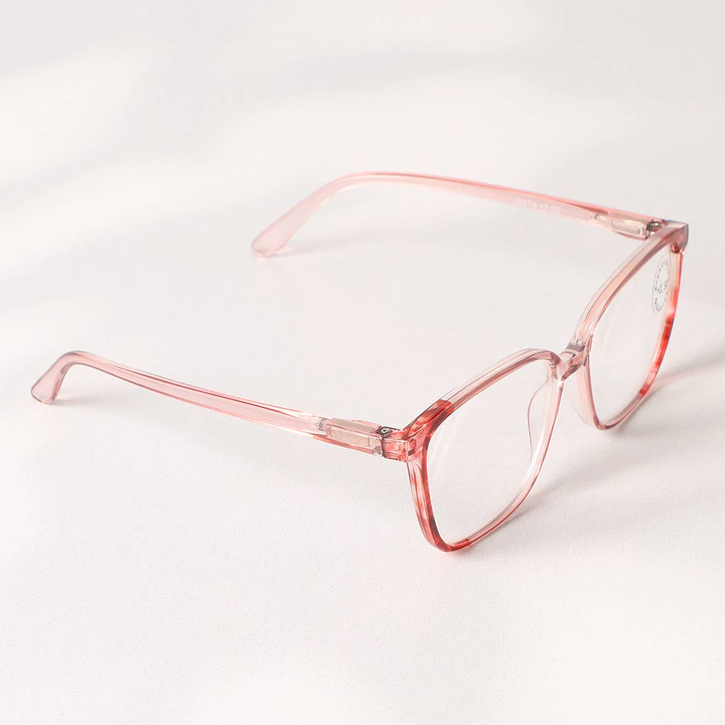  ASSORTED COLORS Colorful Oversized Square Shape Reading Glasses for wholesale on Faire5