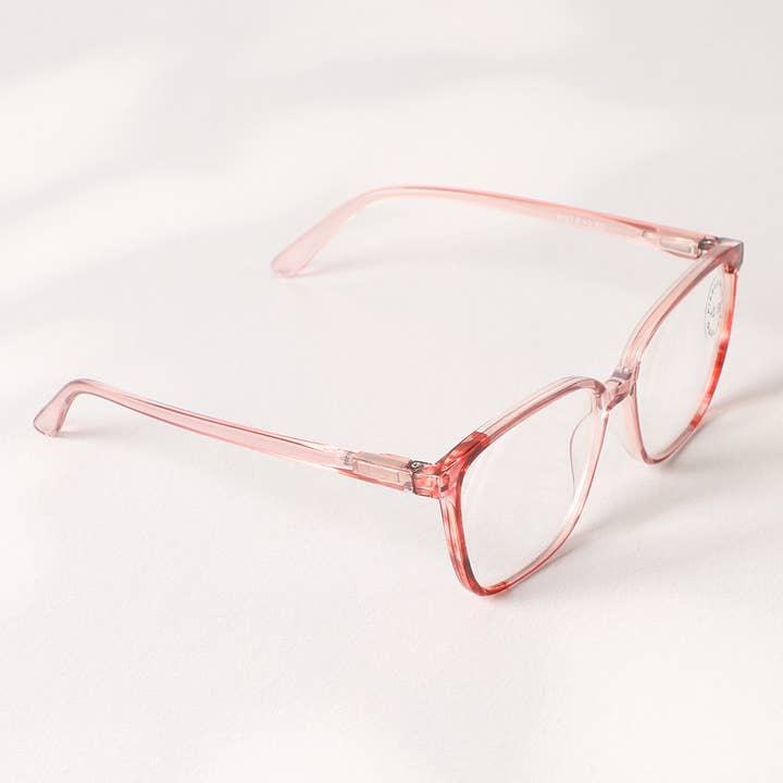 ASSORTED COLORS Colorful Oversized Square Shape Reading Glasses for wholesale on Faire5