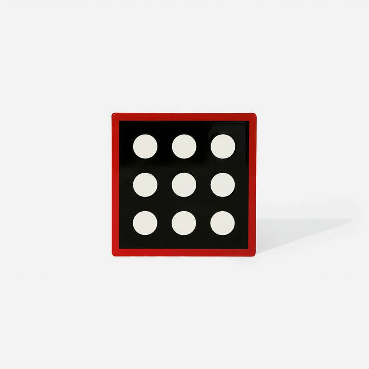 Base para Copos com Padrão de Círculos – Preto e Branco por atacado de ISUWA