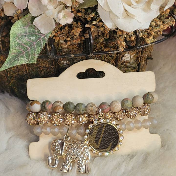 Upcycled Always & Forever accessories - Wholesale Jewelry Set - Upcycled small stacks - last ones available 18