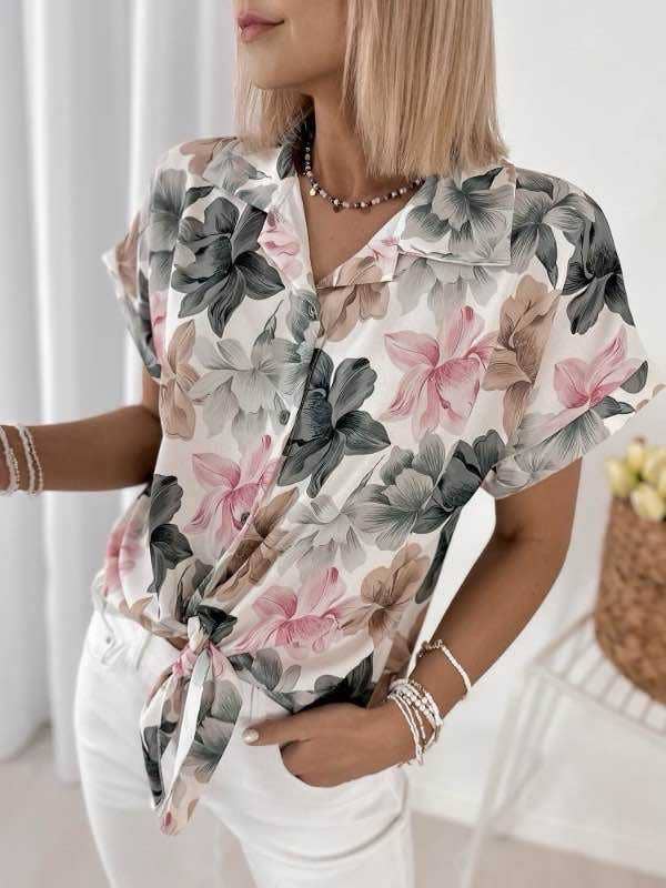 ESTEE BROWN - Wholesale Button Down Shirt - Women's - Printed shirt - 100% Viscose - 8328
