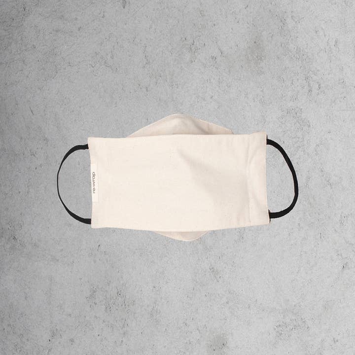 Origami Face Mask - Natural for wholesale by re-wrap
