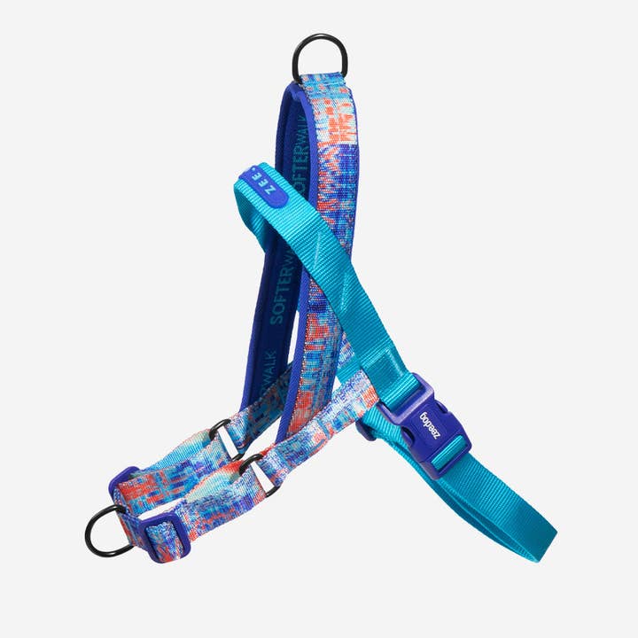 Arnês norueguês Softer-walk Glitch Error #404 por atacado de Hundog - Official zee.dog distributor