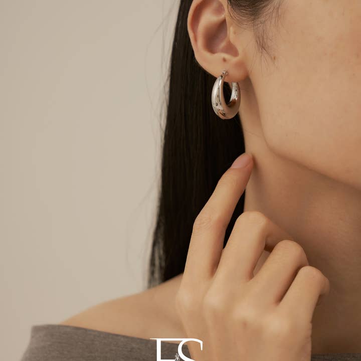 Furano Studio - Wholesale Dangle Earrings - 18k Gold Hoop Earrings; Dangle Drop Earring5