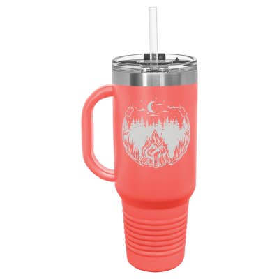 Sugar City Maker – wholesale Insulated mug/tumbler – Outdoor Campfire 40oz Travel Mug2