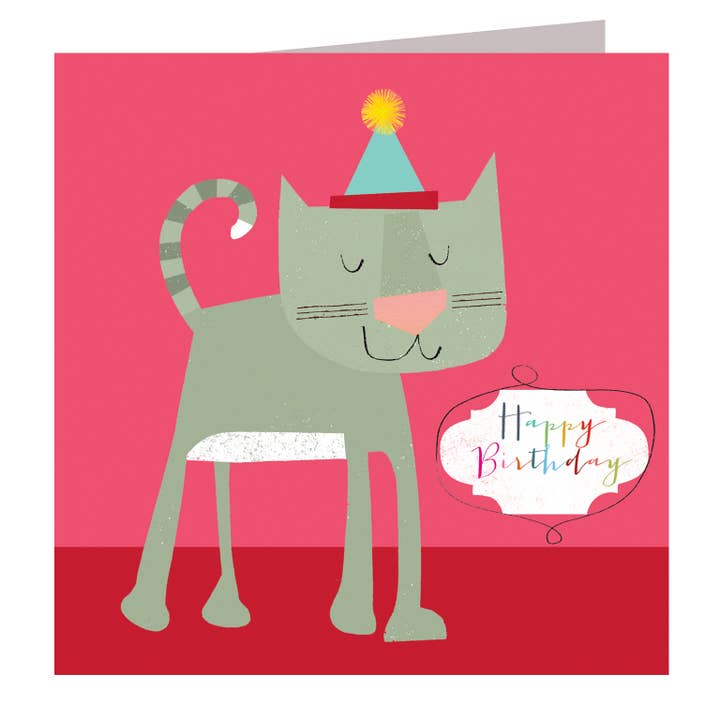 Cartão de saudações de gato de aniversário AA01 por atacado de Kali Stileman Publishing