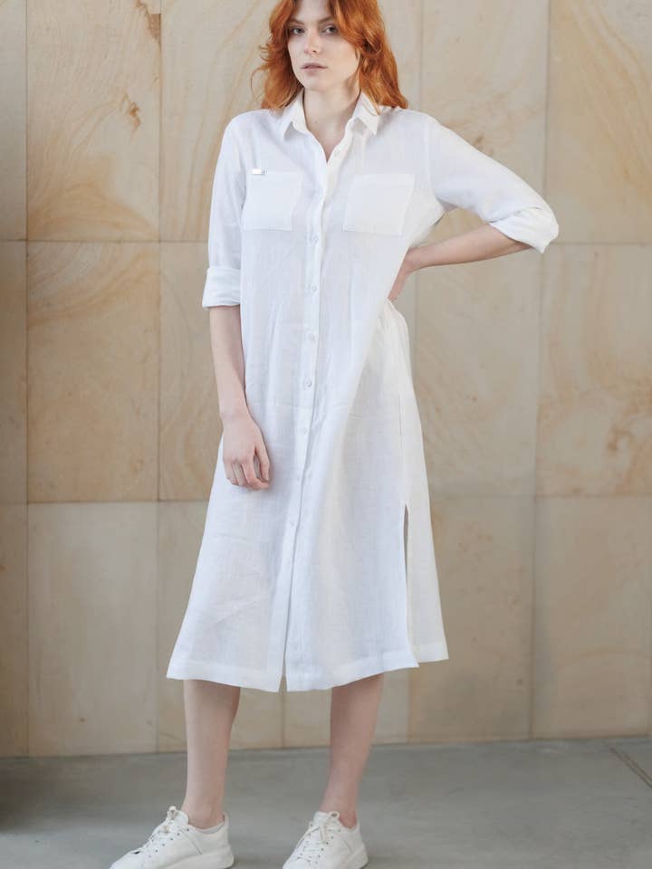 Vestido de linho de Leiria por atacado de VIL'NI