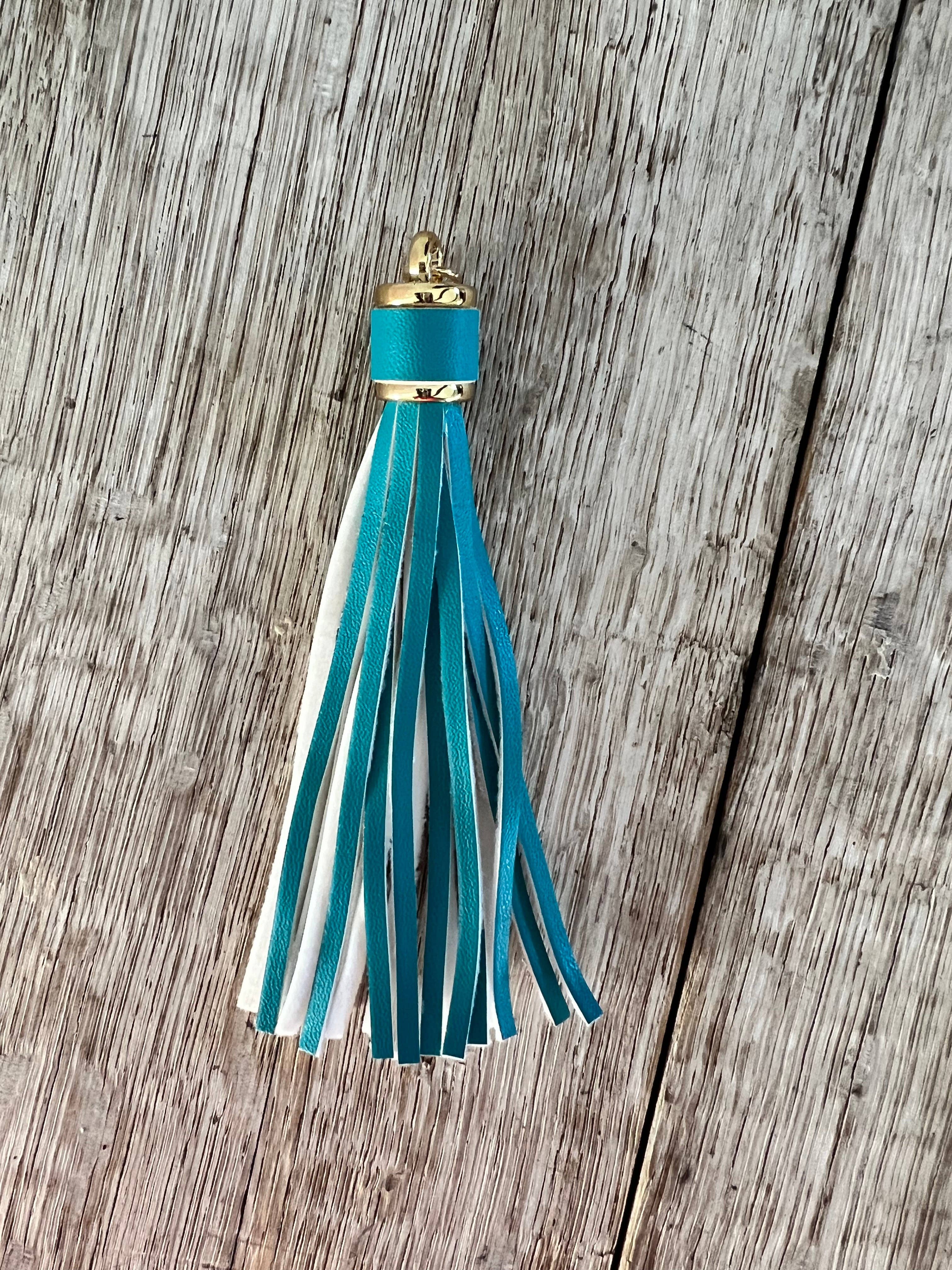 KW Custom Creations - Wholesale Tassel Earrings - 4” Faux Leather Tassel3
