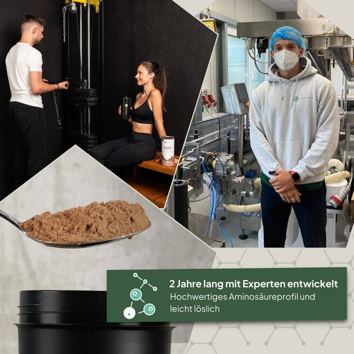 Vetain - Wholesale Protein/Superfood Powder - Vegan protein cocoa (660g/organic)2