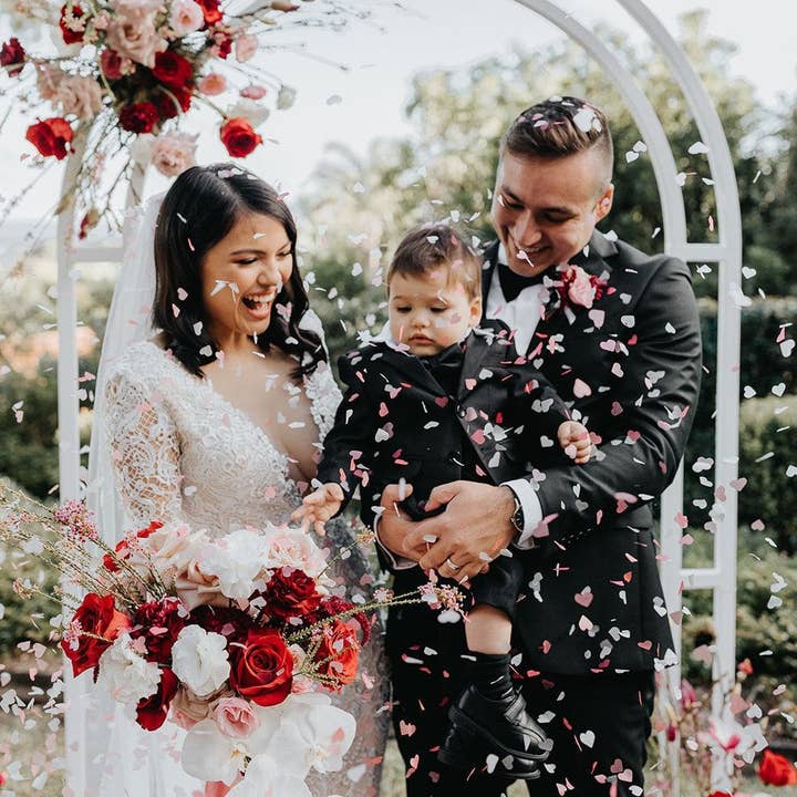 The Whole Bride - Wholesale Confetti - The Ultimate Confetti Bundle - Heart (cones, confetti + trays)25