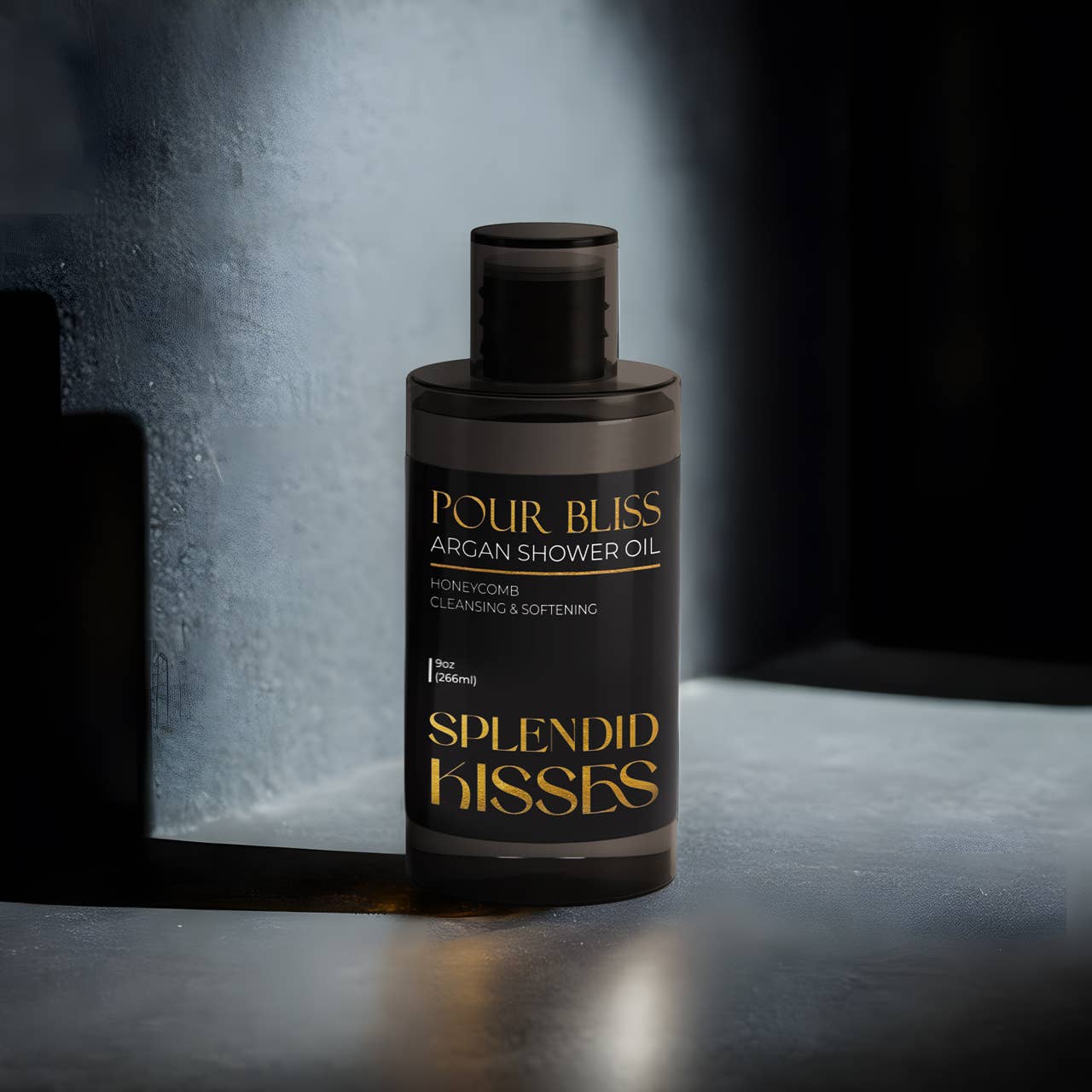 The Midwest Sea Salt Company – wholesale Body wash/shower gel – Splendid Kisses Pour Bliss Cleansing Argan Shower Oil - 9oz1