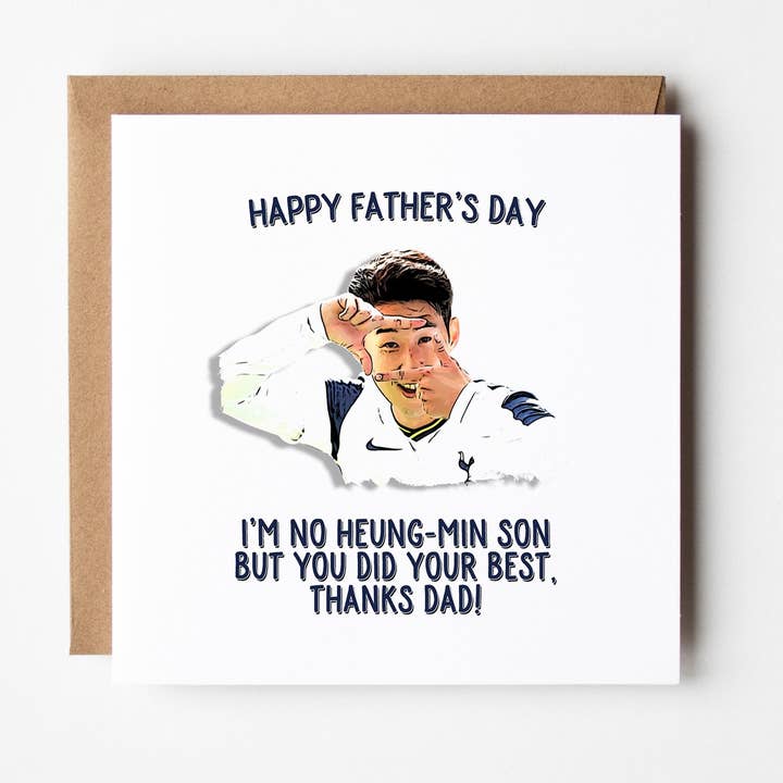 Tarjeta del día del padre del Tottenham Hotspur con Heung-Min Son para venta al por mayor de FrontRow Cards & Gifts