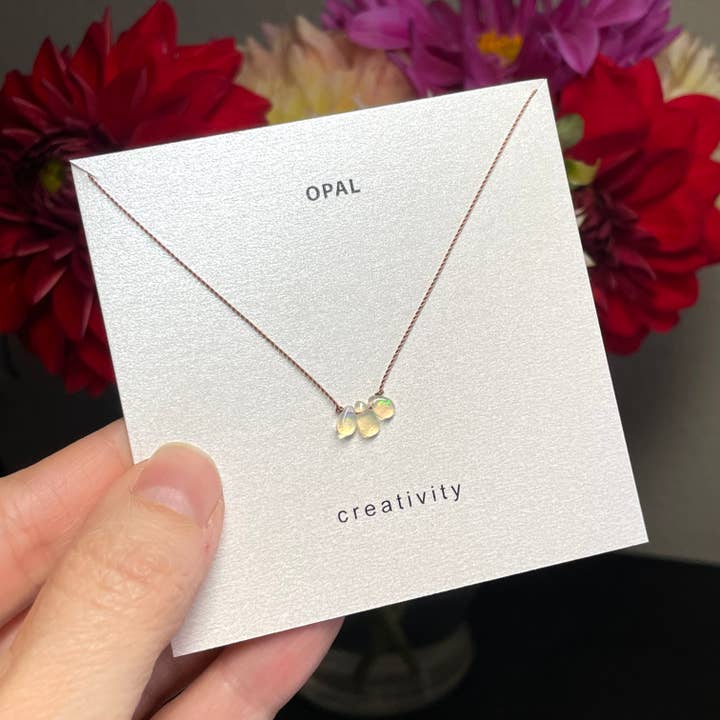 Opal Creativiteit Ketting, Valentijnsdag Sieraden voor Haar voor wholesale door Soulsilk