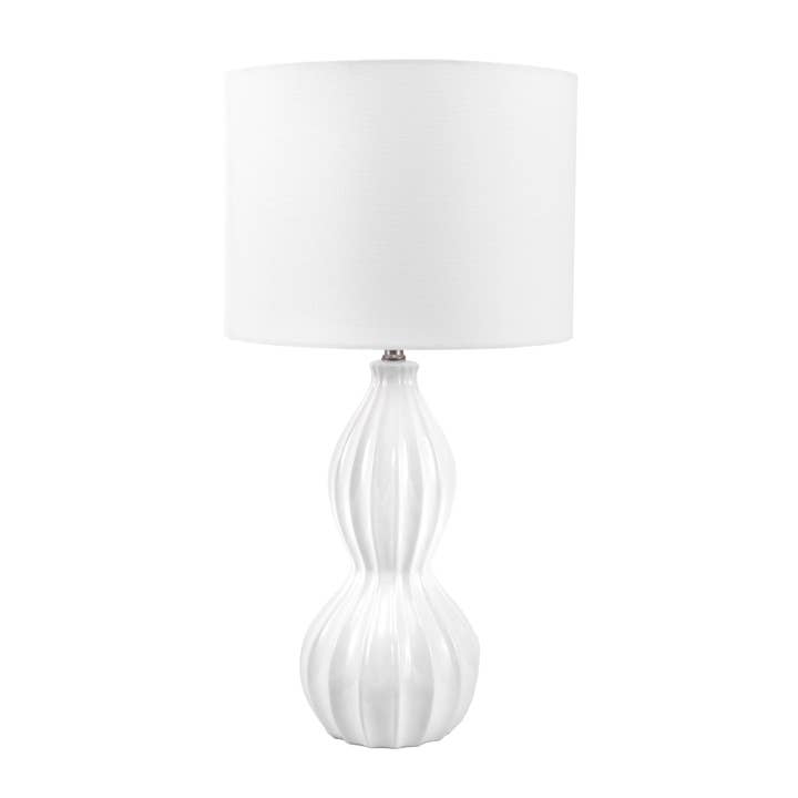 Cream Cary 30" Ceramic Table Lamp for wholesale on Faire