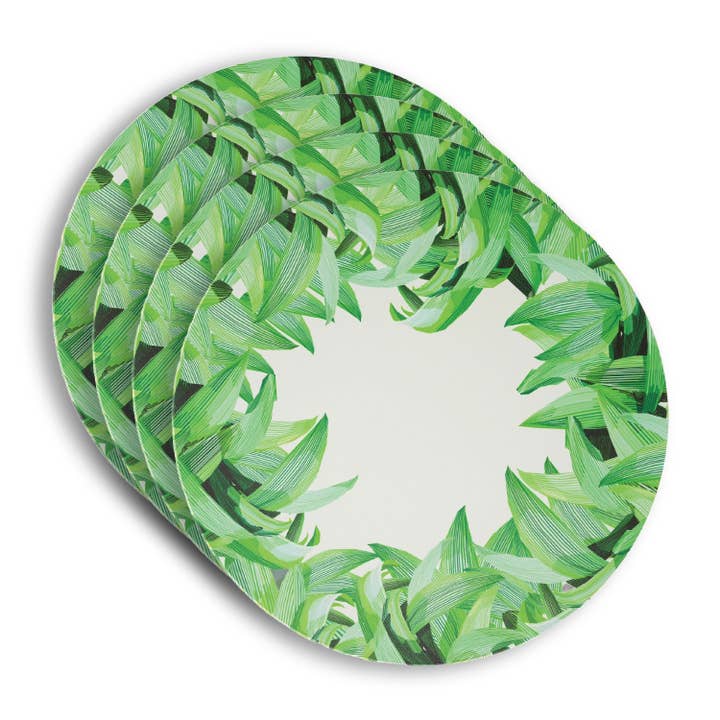 Ensemble de 4 sets de table en vinyle Pura Vida pour la vente par Elizabeth Sutton Home