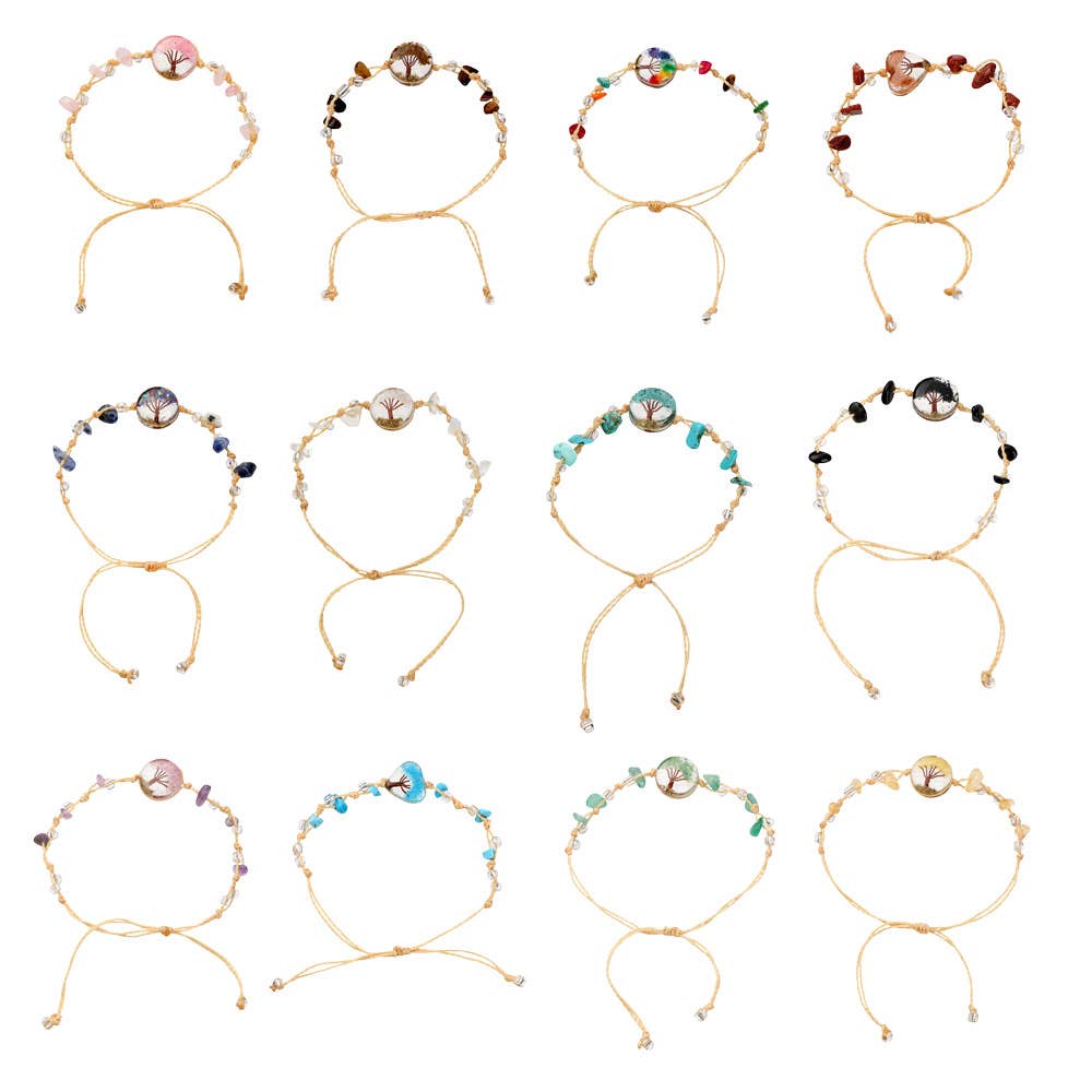 Benjamin International - Wholesale Woven/Braided Bracelet - PULL TIE TREE BRACELETS3