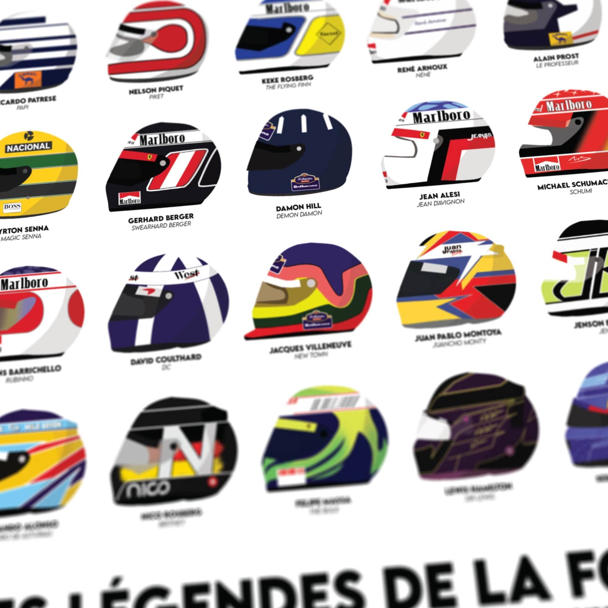 Sport à l'Affiche - Wholesale Poster - FORMULA 1 | The Legends of F13