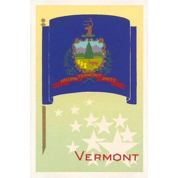 Art Print FZ-43 Flag of Vermont for wholesale by Found Image Press