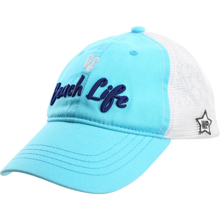 Pavilion - Wholesale Baseball cap – Unisex - Beach - Light Teal Adjustable Mesh Hat3