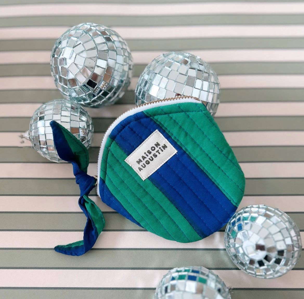 Maison Augustin - Wholesale Coin Purse - Women's - STRIPE PRAIRIE Wallet0